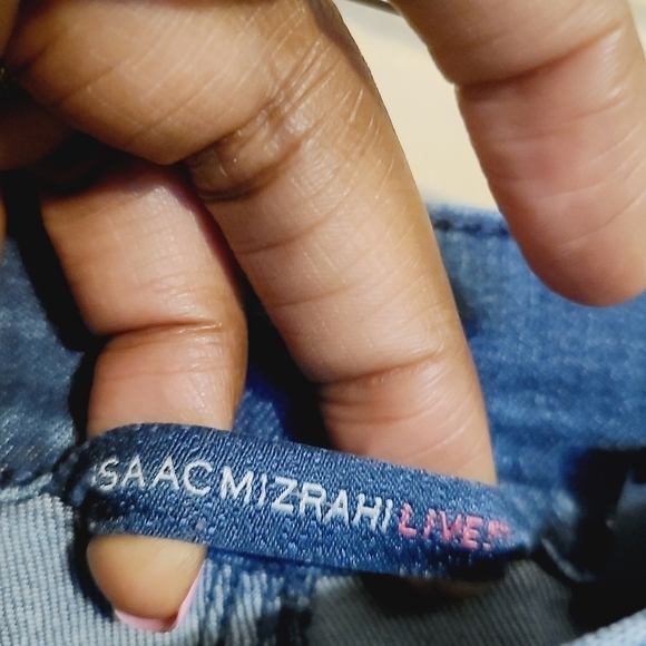 Isaac Mizrahi Live! | Women's Dark Flared or Wide-Leg Jeans (US Size 14 Tall) - Picture 2 of 13